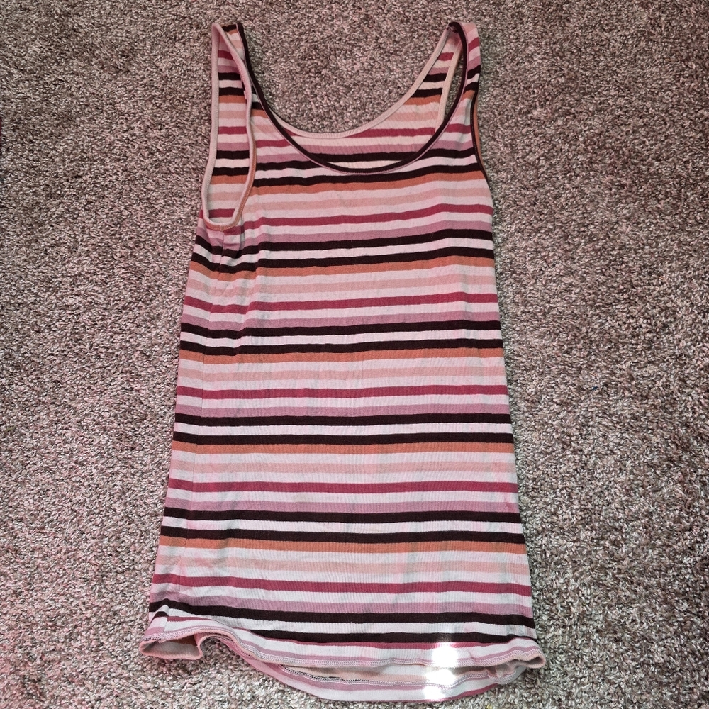 Striped Multicolor Women's Tank Top